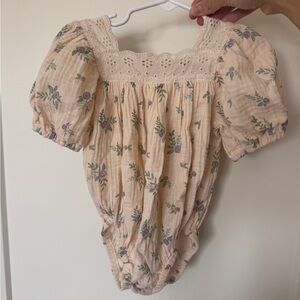 Wild Wawa lavender floral romper